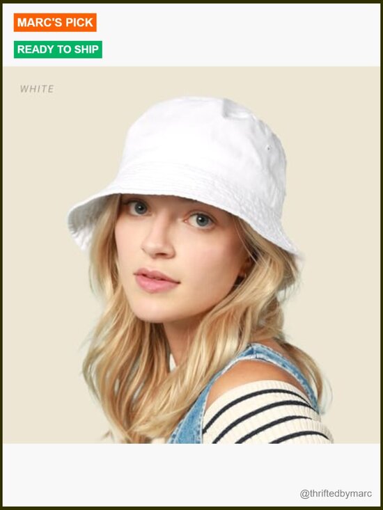 Trendy Cotton Bucket Hat for Beach Golf Fishing main image 4